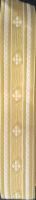 Galon doré-blanc 40 mm large - vendu par 10 mètres