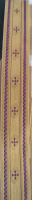 Galon doré-violet 40 mm large- vendu par 10 mètres