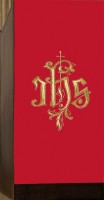 Voile de lutrin rouge IHS
