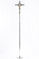 Croix de procession argentée