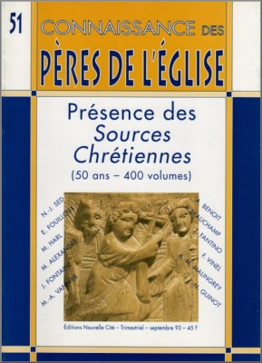 Connaissance des Pères de l'Église n°51