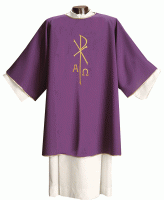 Dalmatique violette Chi Ro