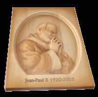 Bas relief Jean-Paul II